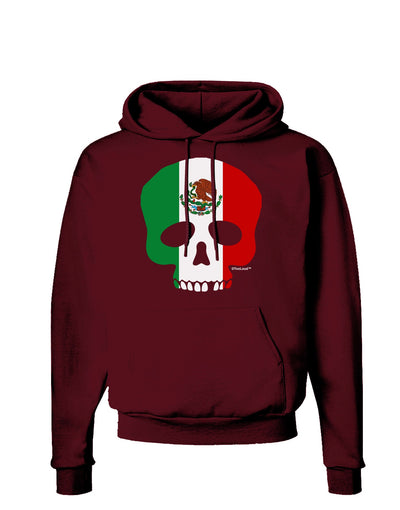 Skull Flag Mexico Dark Hoodie Sweatshirt-Hoodie-TooLoud-Maroon-Small-Davson Sales