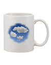 Sky Blue Clouds Print Coffee Mug - TooLoud-11 OZ Coffee Mug-TooLoud-White-Davson Sales