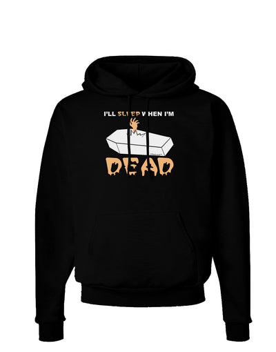 Sleep When Dead Coffin Dark Hoodie Sweatshirt-Hoodie-TooLoud-Black-Small-Davson Sales