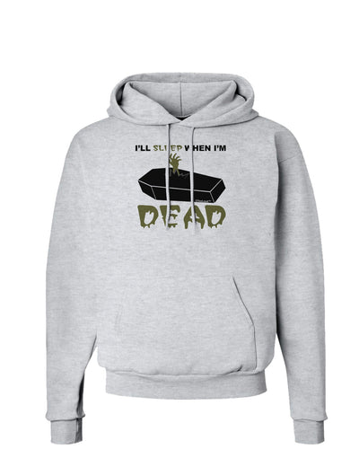 Sleep When Dead Coffin Hoodie Sweatshirt-Hoodie-TooLoud-AshGray-Small-Davson Sales