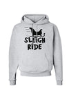 Sleigh Ride BnW Hoodie Sweatshirt-Hoodie-TooLoud-AshGray-Small-Davson Sales