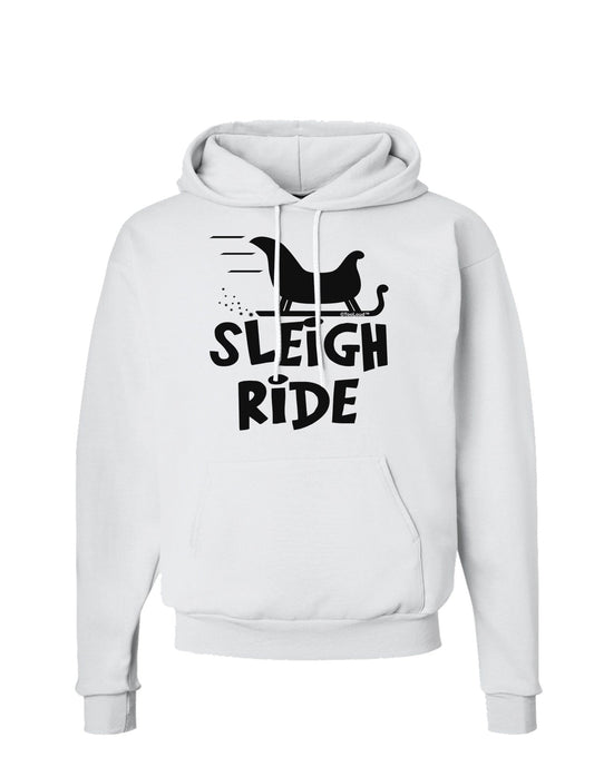 Sleigh Ride BnW Hoodie Sweatshirt-Hoodie-TooLoud-White-Small-Davson Sales