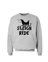 Sleigh Ride BnW Sweatshirt-Sweatshirts-TooLoud-AshGray-Small-Davson Sales