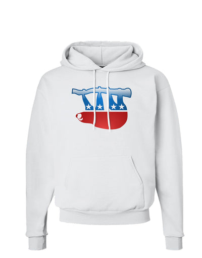 Sloth Political Party Symbol Hoodie Sweatshirt-Hoodie-TooLoud-White-Small-Davson Sales