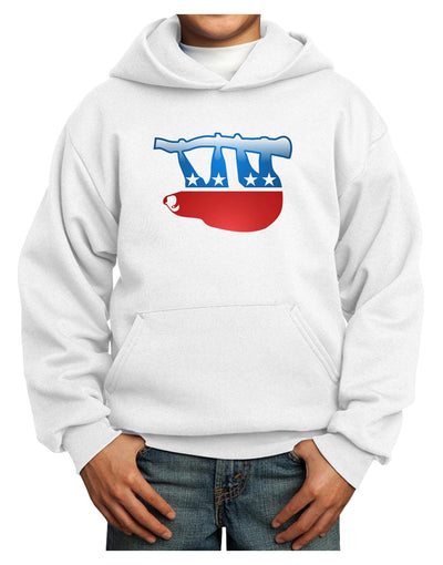 Sloth Political Party Symbol Youth Hoodie Pullover Sweatshirt-Youth Hoodie-TooLoud-White-XS-Davson Sales