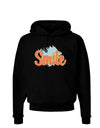Smile Dark Dark Hoodie Sweatshirt Black 3XL Tooloud