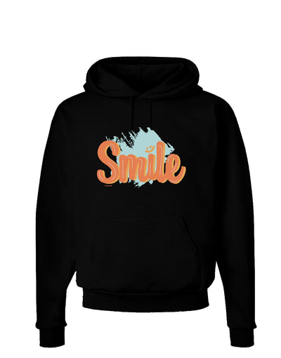 Smile Dark Dark Hoodie Sweatshirt Black 3XL Tooloud