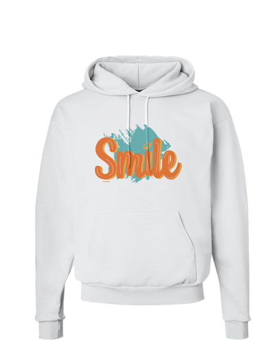 Smile Hoodie Sweatshirt White 3XL Tooloud
