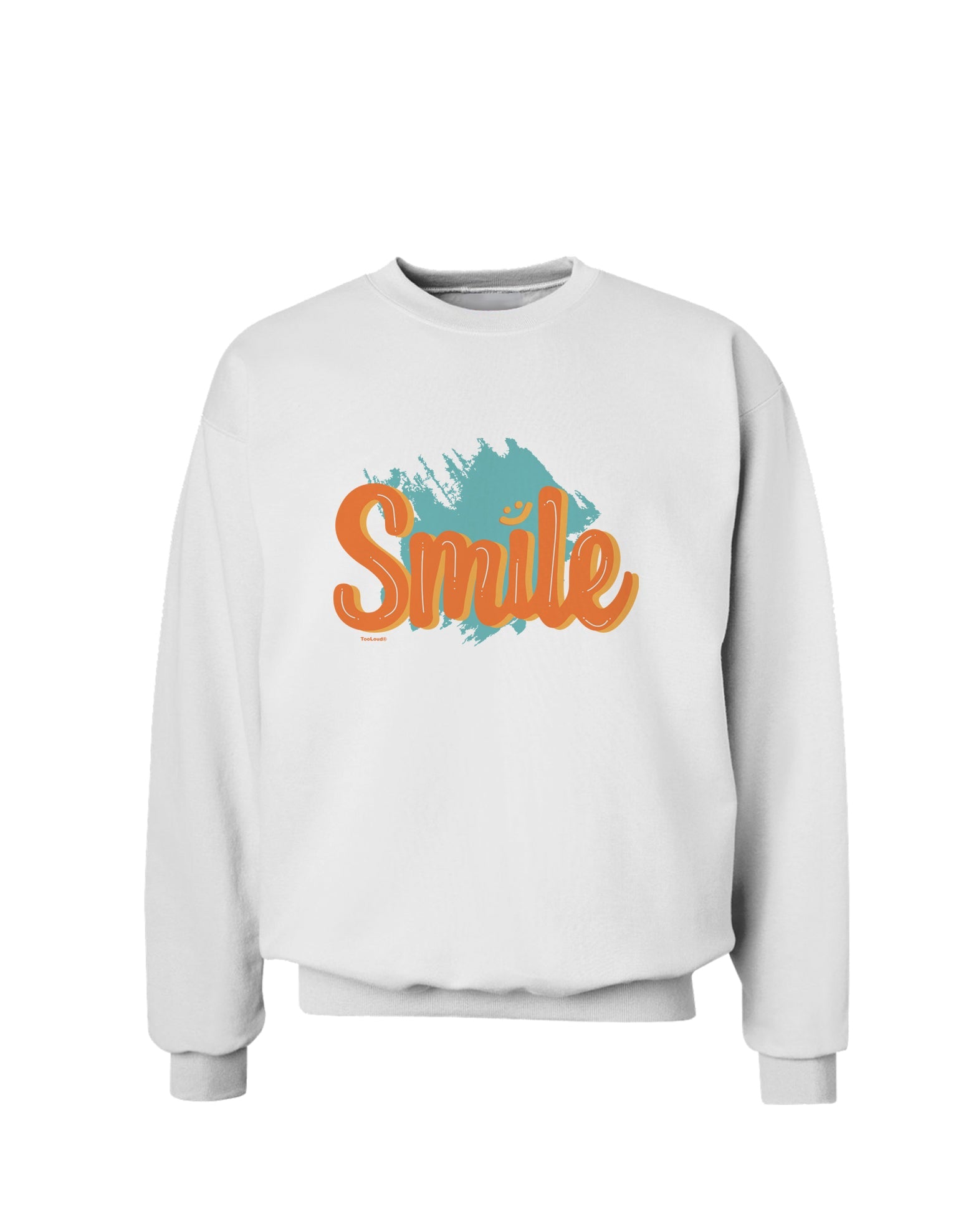 Smile Sweatshirt-Sweatshirts-TooLoud-White-Small-Davson Sales