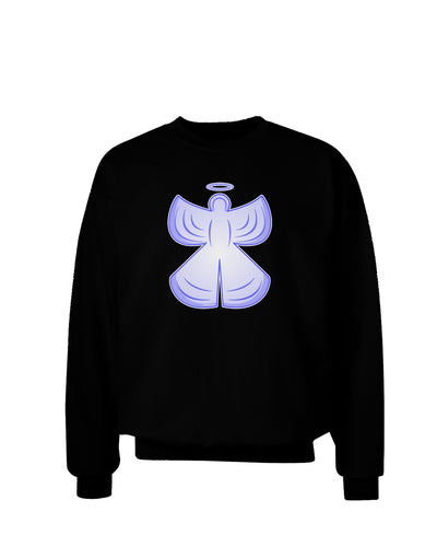 Snow Angel Design - Winter Adult Dark Sweatshirt-Sweatshirts-TooLoud-Black-Small-Davson Sales