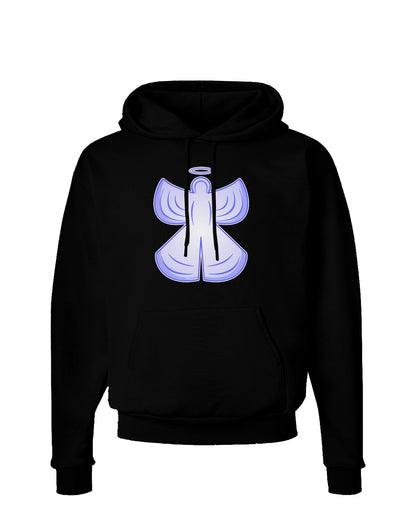 Snow Angel Design - Winter Dark Hoodie Sweatshirt-Hoodie-TooLoud-Black-Small-Davson Sales