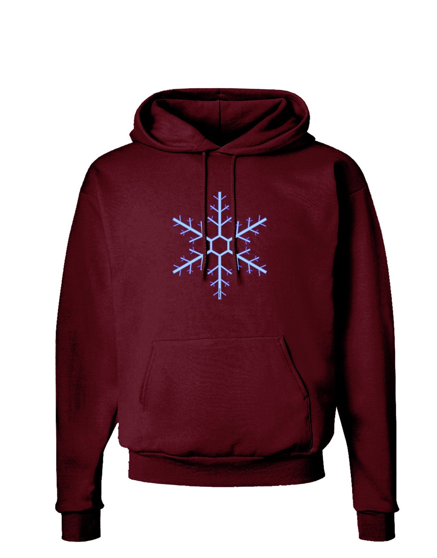 Snowflake Christmas Dark Hoodie Sweatshirt-Hoodie-TooLoud-Maroon-Small-Davson Sales