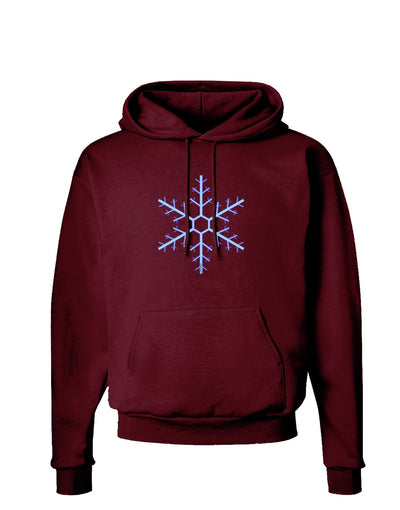 Snowflake Christmas Dark Hoodie Sweatshirt-Hoodie-TooLoud-Maroon-Small-Davson Sales