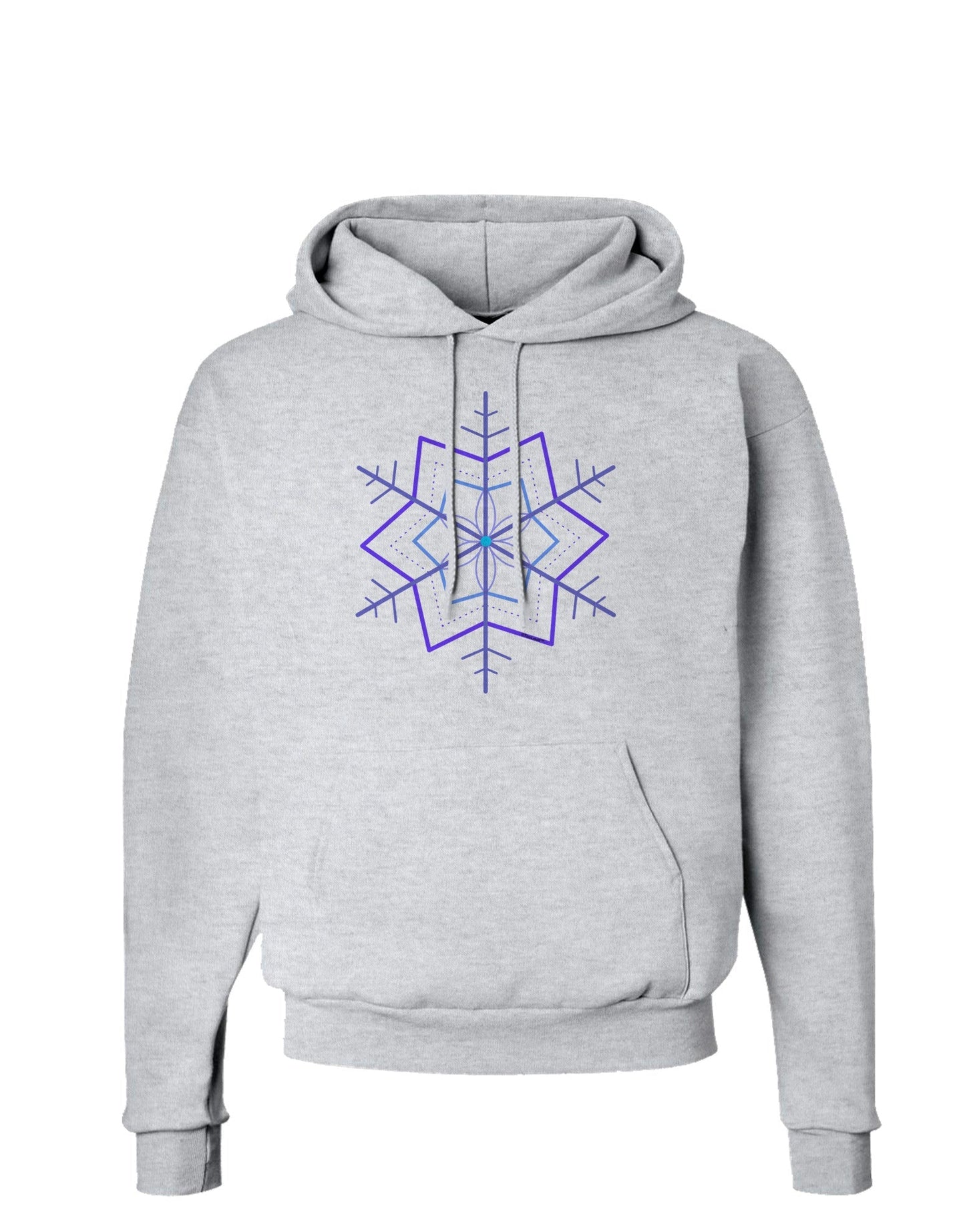 Snowflake Star Christmas Hoodie Sweatshirt-Hoodie-TooLoud-AshGray-Small-Davson Sales