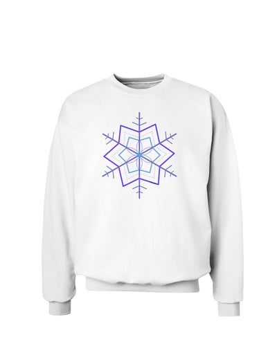 Snowflake Star Christmas Sweatshirt-Sweatshirts-TooLoud-White-Small-Davson Sales