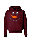 Snowman Face Christmas Dark Hoodie Sweatshirt-Hoodie-TooLoud-Maroon-Small-Davson Sales