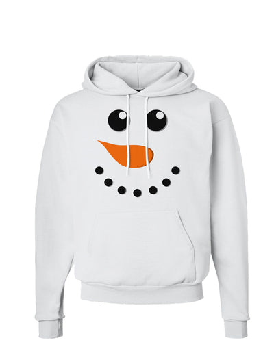 Snowman Face Christmas Hoodie Sweatshirt-Hoodie-TooLoud-White-Small-Davson Sales