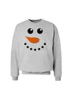 Snowman Face Christmas Sweatshirt-Sweatshirts-TooLoud-AshGray-Small-Davson Sales