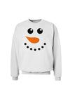 Snowman Face Christmas Sweatshirt-Sweatshirts-TooLoud-White-Small-Davson Sales