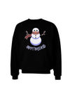 Snowman - Happy Holidays Adult Dark Sweatshirt-Sweatshirts-TooLoud-Black-Small-Davson Sales