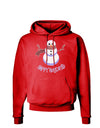 Snowman - Happy Holidays Dark Hoodie Sweatshirt-Hoodie-TooLoud-Red-Small-Davson Sales