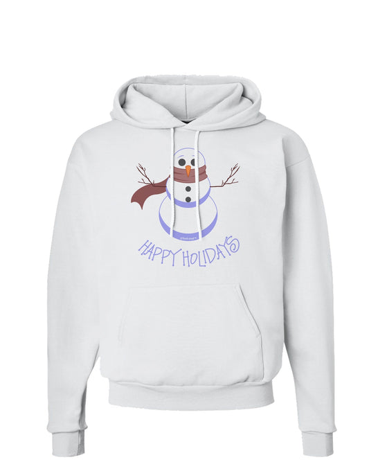 Snowman - Happy Holidays Hoodie Sweatshirt-Hoodie-TooLoud-White-Small-Davson Sales