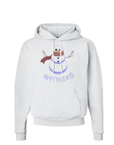 Snowman - Happy Holidays Hoodie Sweatshirt-Hoodie-TooLoud-White-Small-Davson Sales