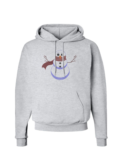 Snowman with Scarf Design Hoodie Sweatshirt-Hoodie-TooLoud-AshGray-Small-Davson Sales