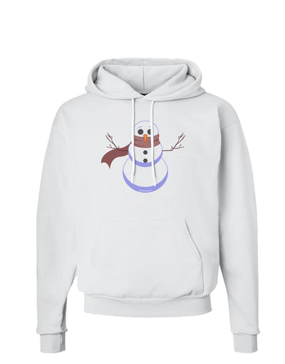 Snowman with Scarf Design Hoodie Sweatshirt-Hoodie-TooLoud-White-Small-Davson Sales