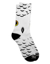 Snowy Owl Animal Face Adult Crew Socks with All Over Print - TooLoud-Socks-TooLoud-White-Ladies-4-6-Davson Sales