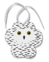 Snowy Owl Cute Animal Face Paw Print Shaped Ornament All Over Print-Ornament-TooLoud-White-Davson Sales