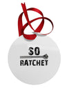 So Ratchet Circular Metal Ornament-Ornament-TooLoud-White-Davson Sales