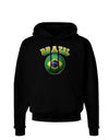 Soccer Ball Flag - Brazil Dark Hoodie Sweatshirt-Hoodie-TooLoud-Black-Small-Davson Sales