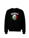 Soccer Ball Flag - Mexico Adult Dark Sweatshirt-Sweatshirt-TooLoud-Black-Small-Davson Sales
