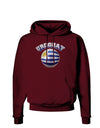 Soccer Ball Flag - Uruguay Dark Hoodie Sweatshirt-Hoodie-TooLoud-Maroon-Small-Davson Sales