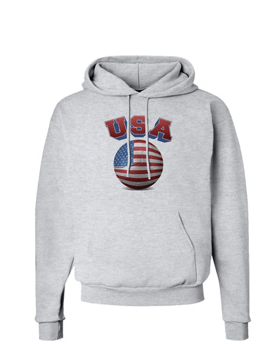 Soccer Ball Flag - USA Hoodie Sweatshirt-Hoodie-TooLoud-AshGray-Small-Davson Sales