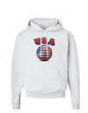 Soccer Ball Flag - USA Hoodie Sweatshirt-Hoodie-TooLoud-White-Small-Davson Sales