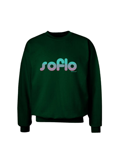 SoFlo - South Beach Style Design Adult Dark Sweatshirt by TooLoud-Sweatshirts-TooLoud-Deep-Forest-Green-Small-Davson Sales