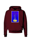 Solo Jellyfish Watercolor Dark Hoodie Sweatshirt-Hoodie-TooLoud-Maroon-Small-Davson Sales