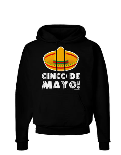 Sombrero Design - Cinco de Mayo Dark Hoodie Sweatshirt by TooLoud-Hoodie-TooLoud-Black-Small-Davson Sales