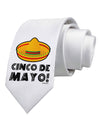 Sombrero Design - Cinco de Mayo Printed White Necktie by TooLoud