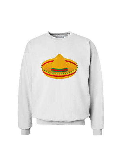 Sombrero Design Sweatshirt by TooLoud-Sweatshirts-TooLoud-White-Small-Davson Sales