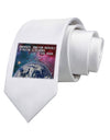 Something Incredible Printed White Necktie