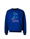 Son of a Queen - Matching Mom and Son Design Adult Dark Sweatshirt by TooLoud-Sweatshirts-TooLoud-Deep-Royal-Blue-Small-Davson Sales