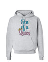 Son of a Queen - Matching Mom and Son Design Hoodie Sweatshirt by TooLoud-Hoodie-TooLoud-AshGray-Small-Davson Sales