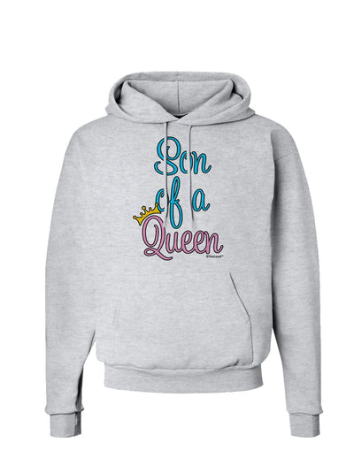 Son of a Queen - Matching Mom and Son Design Hoodie Sweatshirt by TooLoud-Hoodie-TooLoud-AshGray-Small-Davson Sales