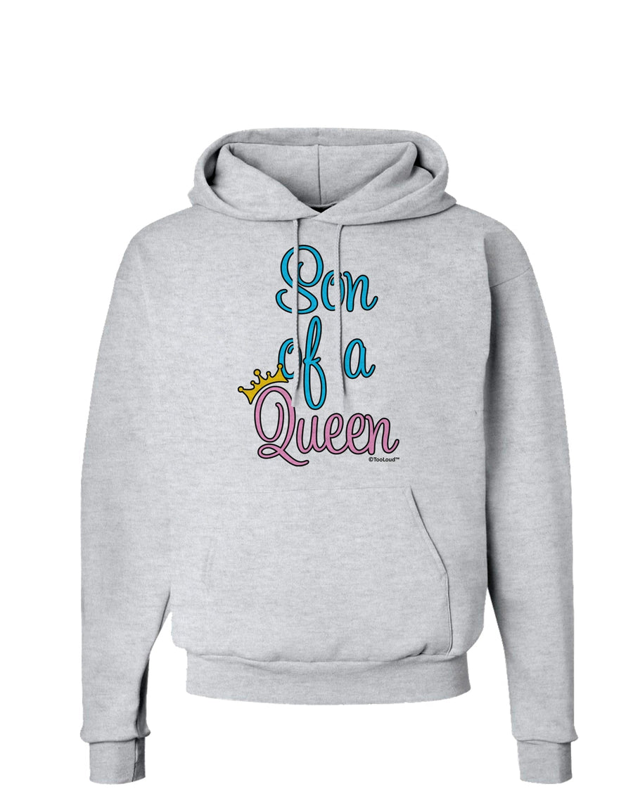 Son of a Queen - Matching Mom and Son Design Hoodie Sweatshirt by TooLoud-Hoodie-TooLoud-White-Small-Davson Sales