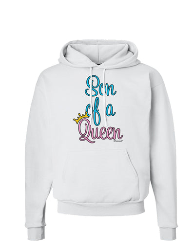 Son of a Queen - Matching Mom and Son Design Hoodie Sweatshirt by TooLoud-Hoodie-TooLoud-White-Small-Davson Sales