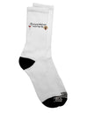 Sophisticated and Playful Adult Crew Socks for Wine Enthusiasts and Dog Lovers - TooLoud-Socks-TooLoud-White-Ladies-4-6-Davson Sales