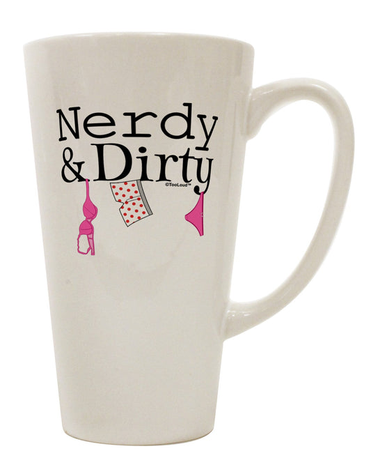 Sophisticated and Stylish 16 Ounce Conical Latte Coffee Mug - TooLoud-Conical Latte Mug-TooLoud-White-Davson Sales